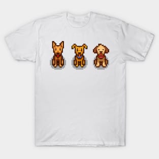 Stardew Valley Pets: 3 Dogs T-Shirt